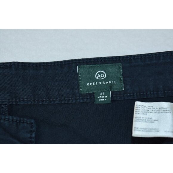 Adriano Goldschmied Green Label Men Chino Pants 31x27 Stretch Navy Slim Straight - Picture 6 of 15